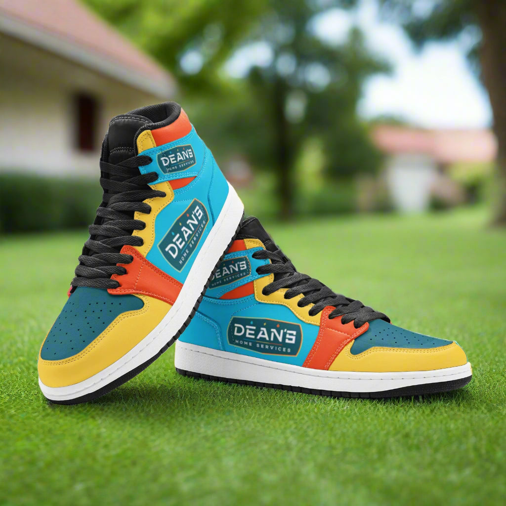 Phoenix Red Gold Custom UNISEX Bold Art - Freaky Shoes | Custom Art Sneakers