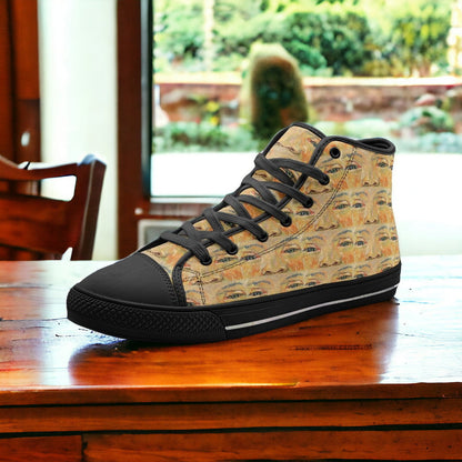 Celtic Blue Gold Custom Bold Art - Freaky Shoes | Custom Art Sneakers