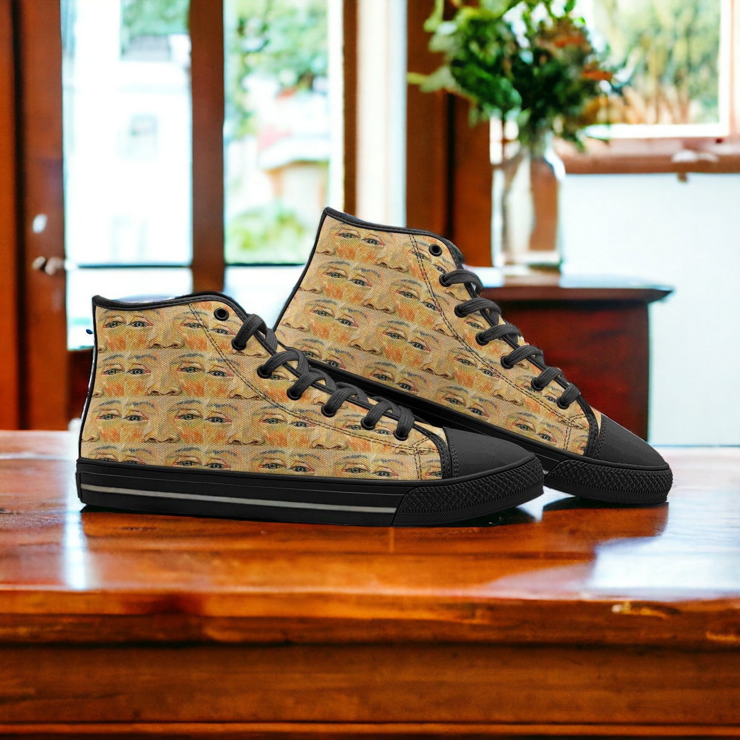 Celtic Blue Gold Custom Bold Art - Freaky Shoes | Custom Art Sneakers