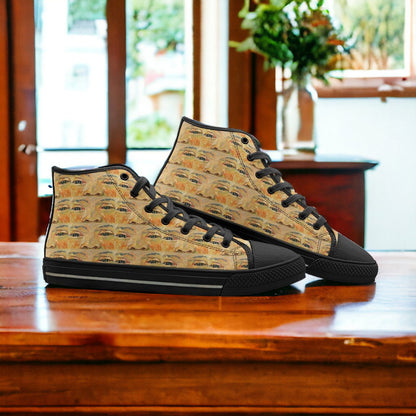 Celtic Blue Gold Custom Bold Art - Freaky Shoes | Custom Art Sneakers