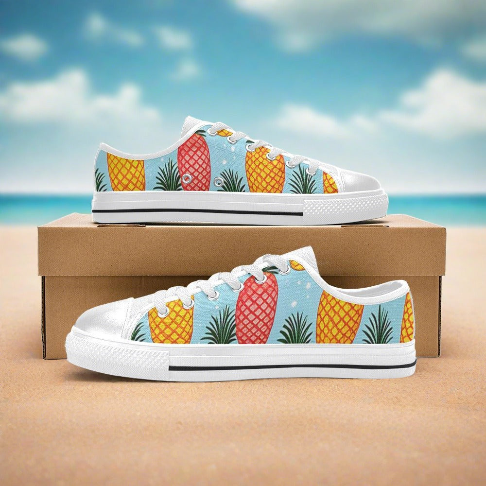 Peacock White Gold Unique WOMEN Bold Art - Freaky Shoes | Custom Art Sneakers