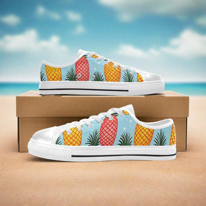 Jellyfish Silver Blue Handmade WOMEN Bold Art - Freaky Shoes | Custom Art Sneakers