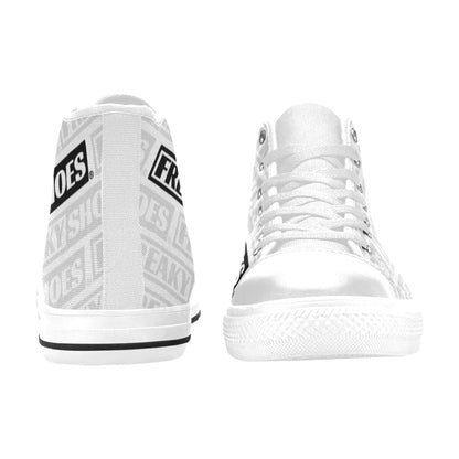 MEN'S Freaky Shoes Logo Print High Top Canvas Vivid Sneakers