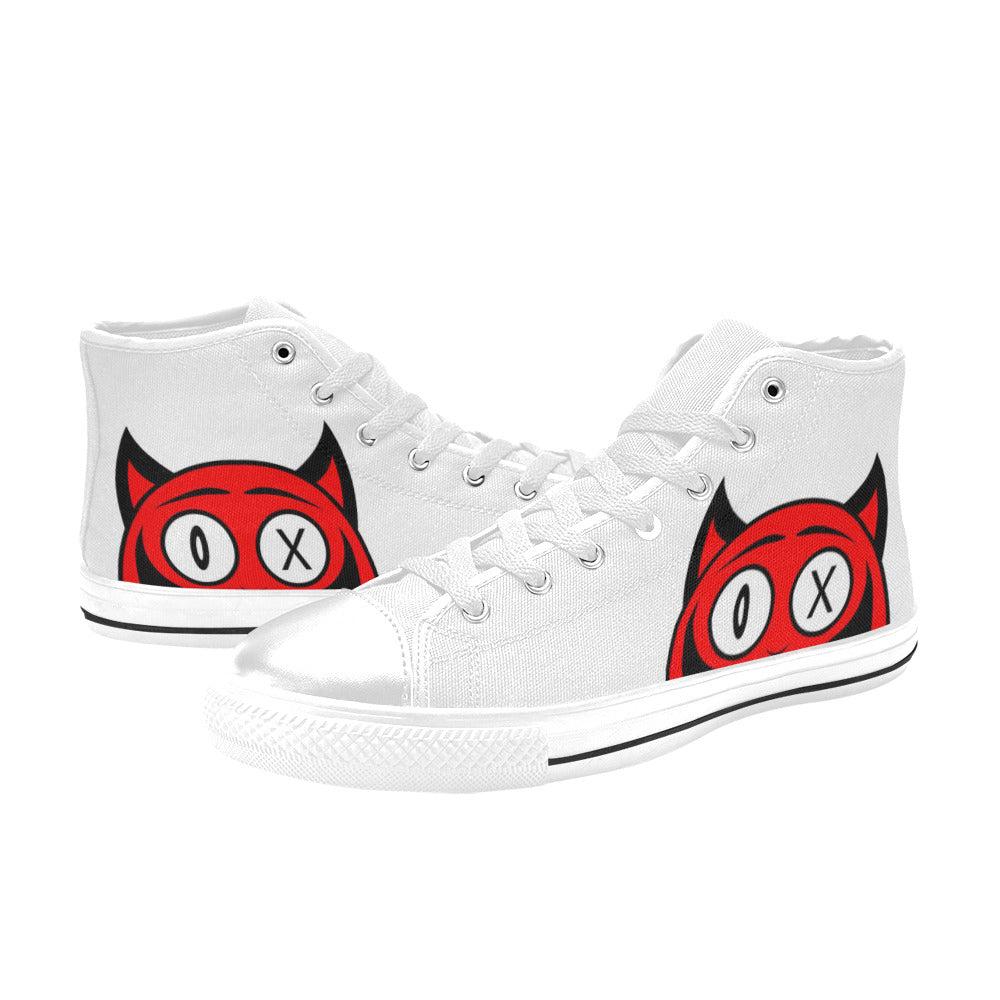 WOMEN'S Devil High Top Canvas Vivid Custom Shoes