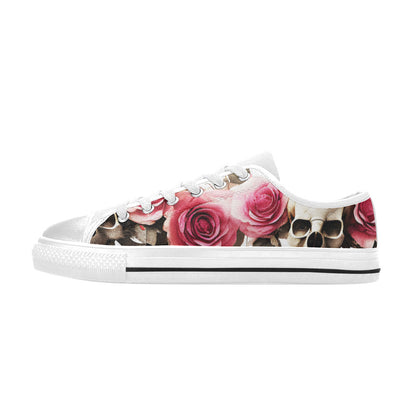MEN'S Skulls Roses Deluxe 14 Canvas Neon Fantasy Sneakers