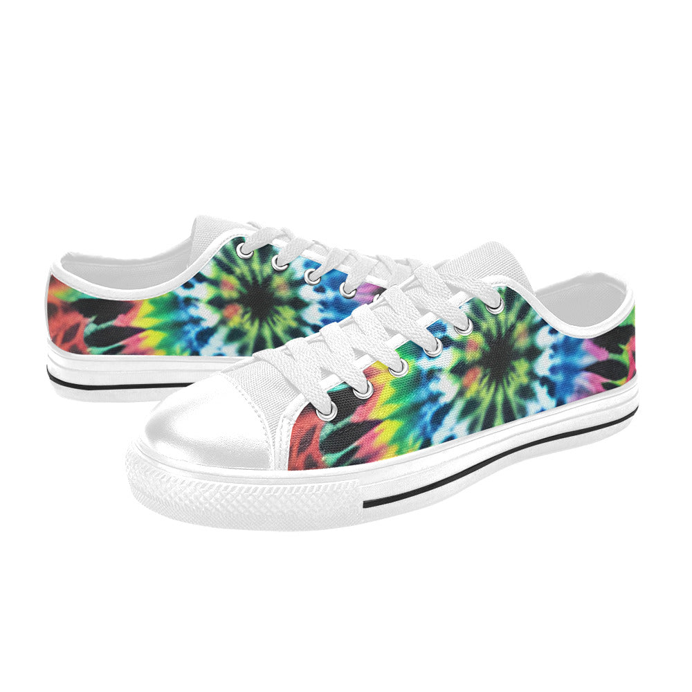 WOMEN'S Cc Tie Dye Art Canvas Aesthetic Custom Sneakers