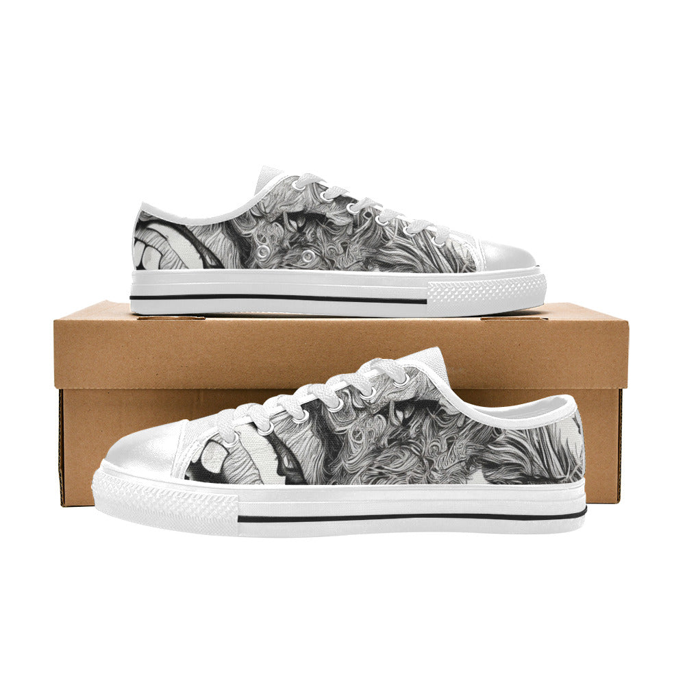 MEN'S Freestyle Horror 2 Canvas Neon Fantasy Custom Shoes