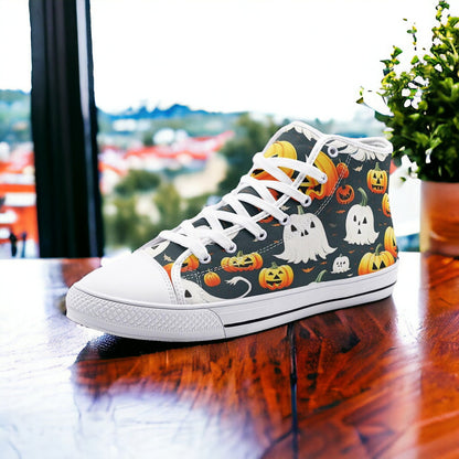 Cherry Blossom Dark Cosmic Unique Bold Art - Freaky Shoes | Custom Art Sneakers