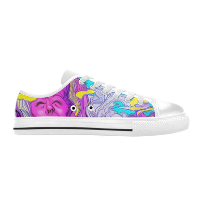 WOMEN'S Trip Art Canvas Vibrant Chaos Sneakers