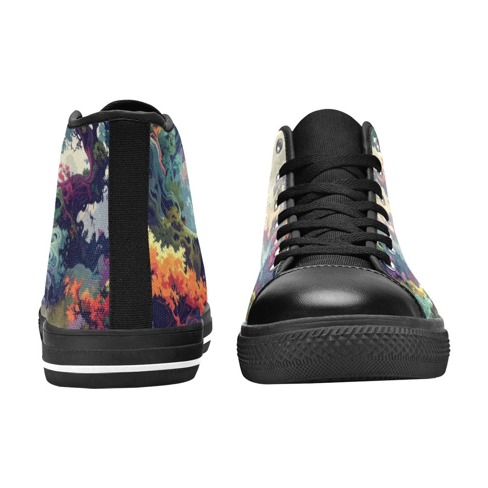 Camo Design 1 Women's Classic High Top Canvas Shoes
