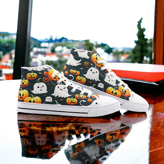 Halloween Art | ® (Print 1) Custom Sneakers 2 | Unisex | Freaky Shoes®