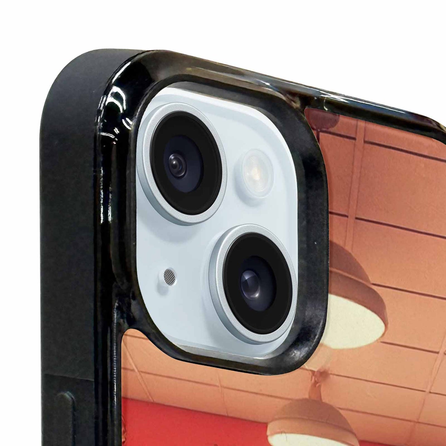 iPhone 15 Plus Case — 1950s Diner Cartoon Art Pattern, Custom Made Phone Cover