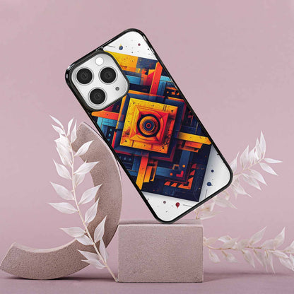 iPhone 15 Pro Max Case — Urban Tribal Tessellation, Personalized Phone Case