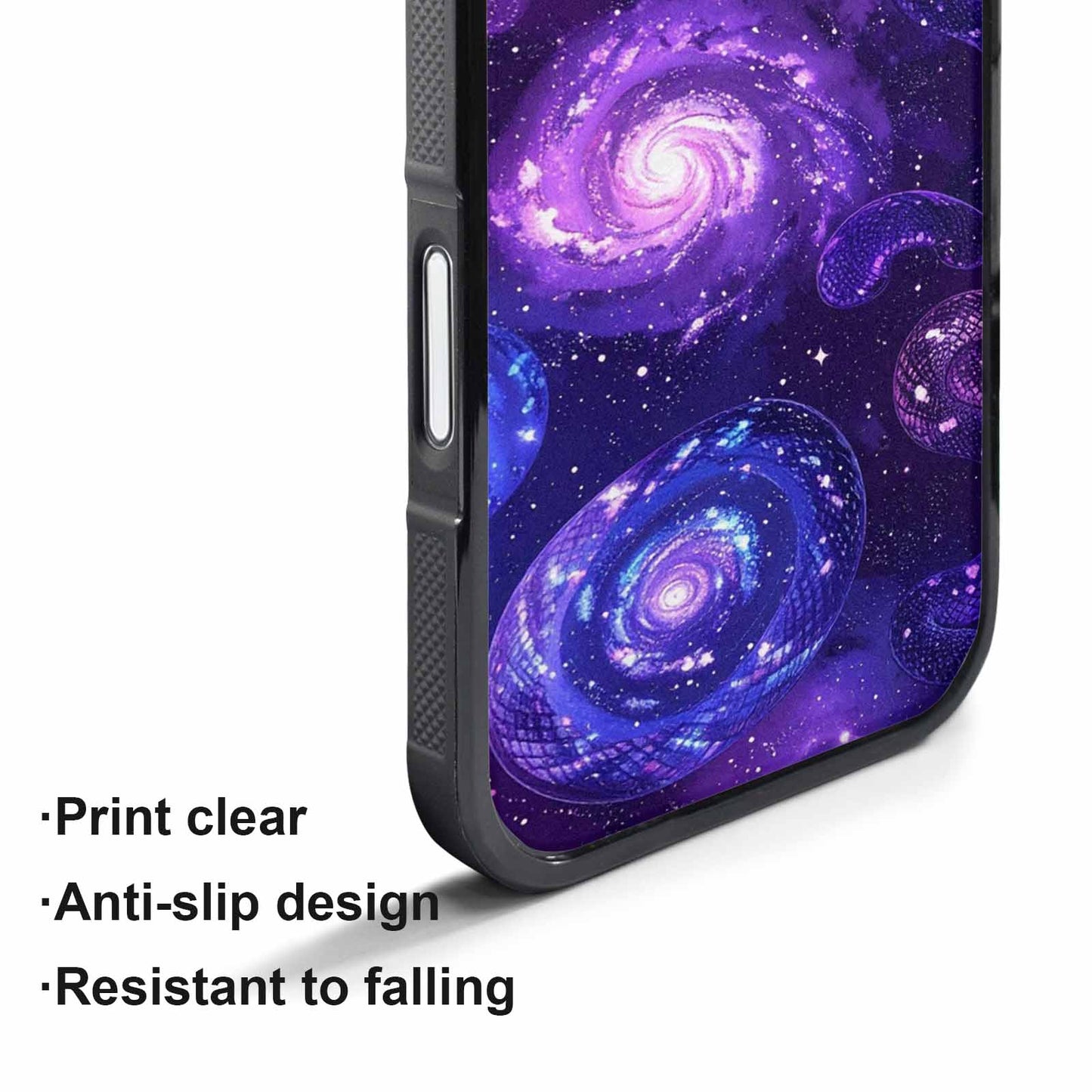 iPhone 17 Pro Max Case — Galaxy Snake Print Galaxy Space, Unique Phone Case Design