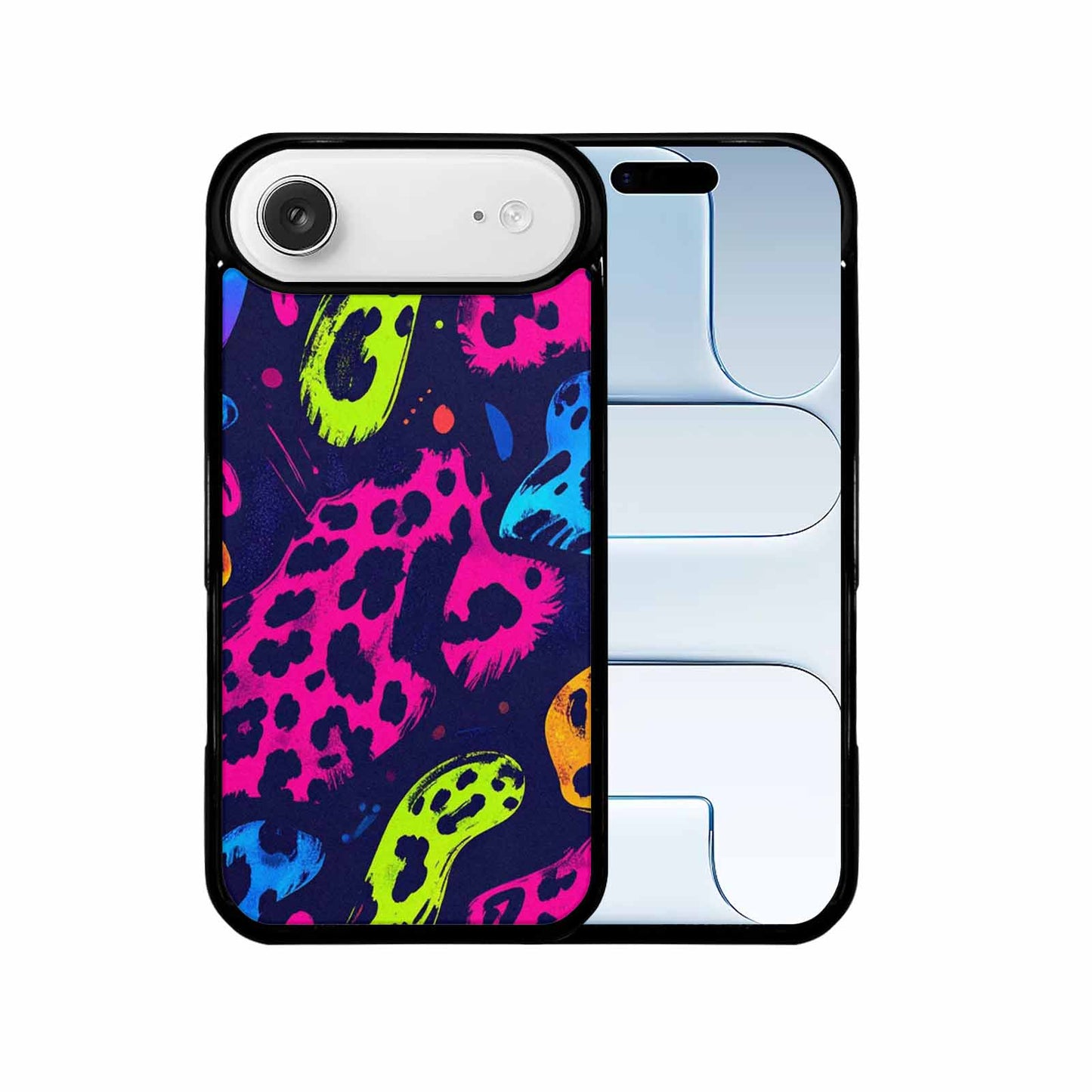 iPhone 17 Air Case — Leopard Print Neon Seamless Pattern Animal, Unique Phone Case Design