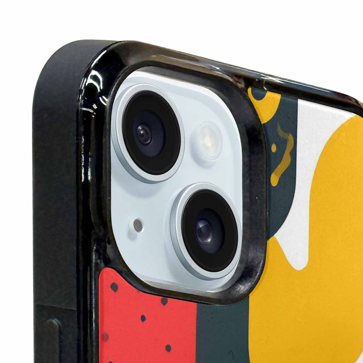 iPhone 15 Plus Case — 1990s Memphis Art Pattern, Custom Designed Case Cover