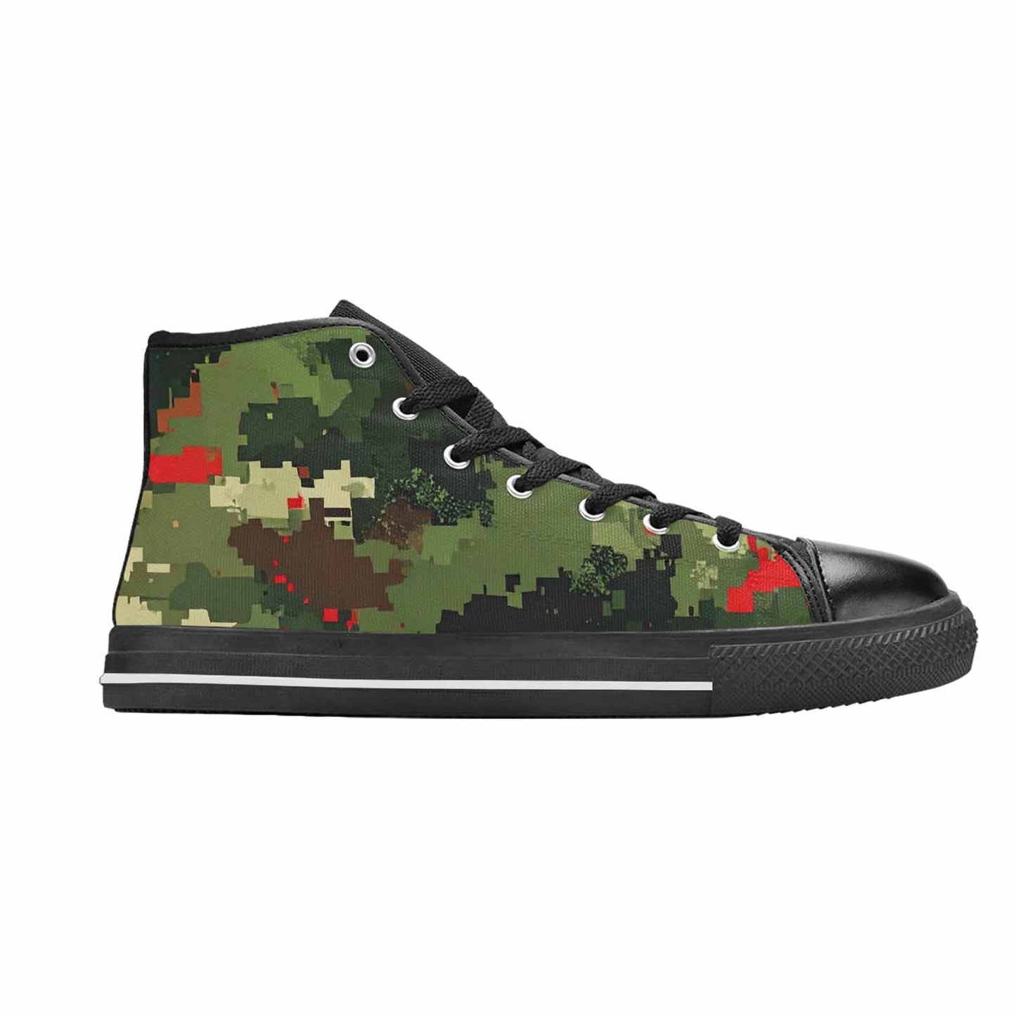MEN'S Military Camouflage Blotch High Top Canvas Vivid Sneakers