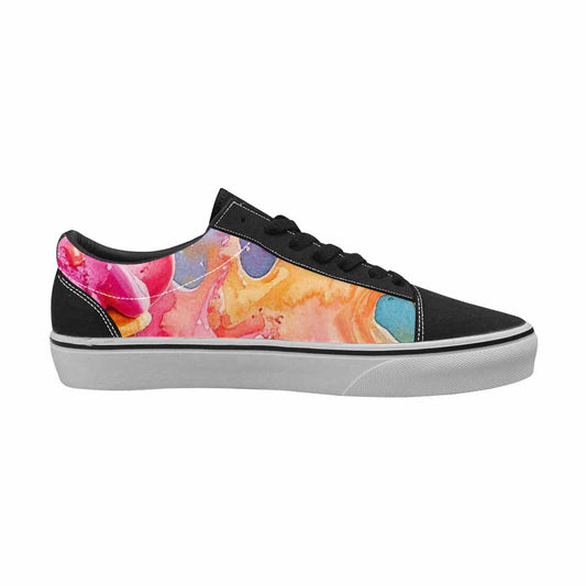 WOMEN'S Melting Icecream Collage Canvas Lace-Up Grunge Custom Shoes