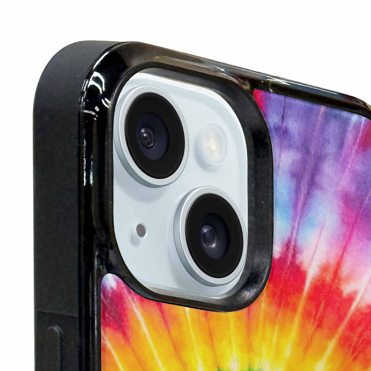 iPhone 15 Case — A1 Fly Rainbow Spiral Tie Dye, Custom Designed Case Cover