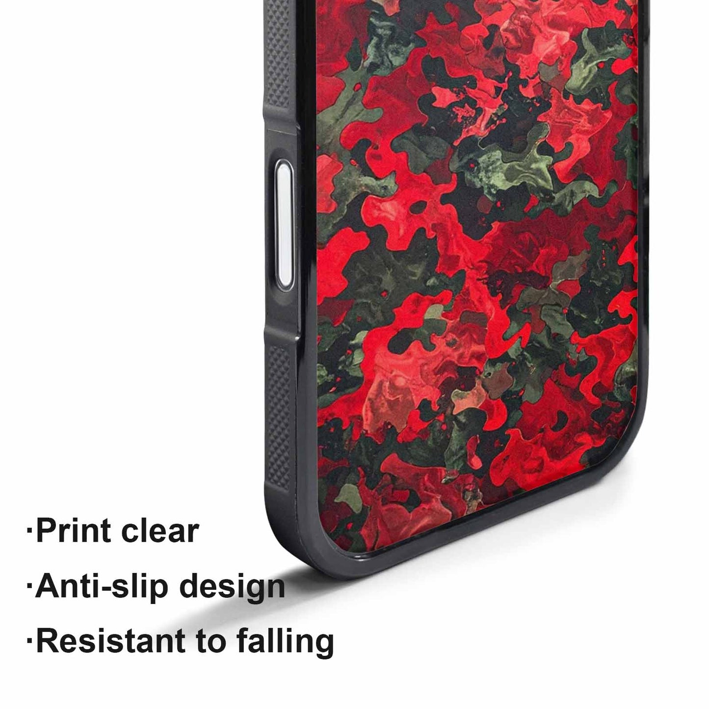 iPhone 17 Pro Max Case — Small Military Camouflage Blotch Camo, Custom Phone Case