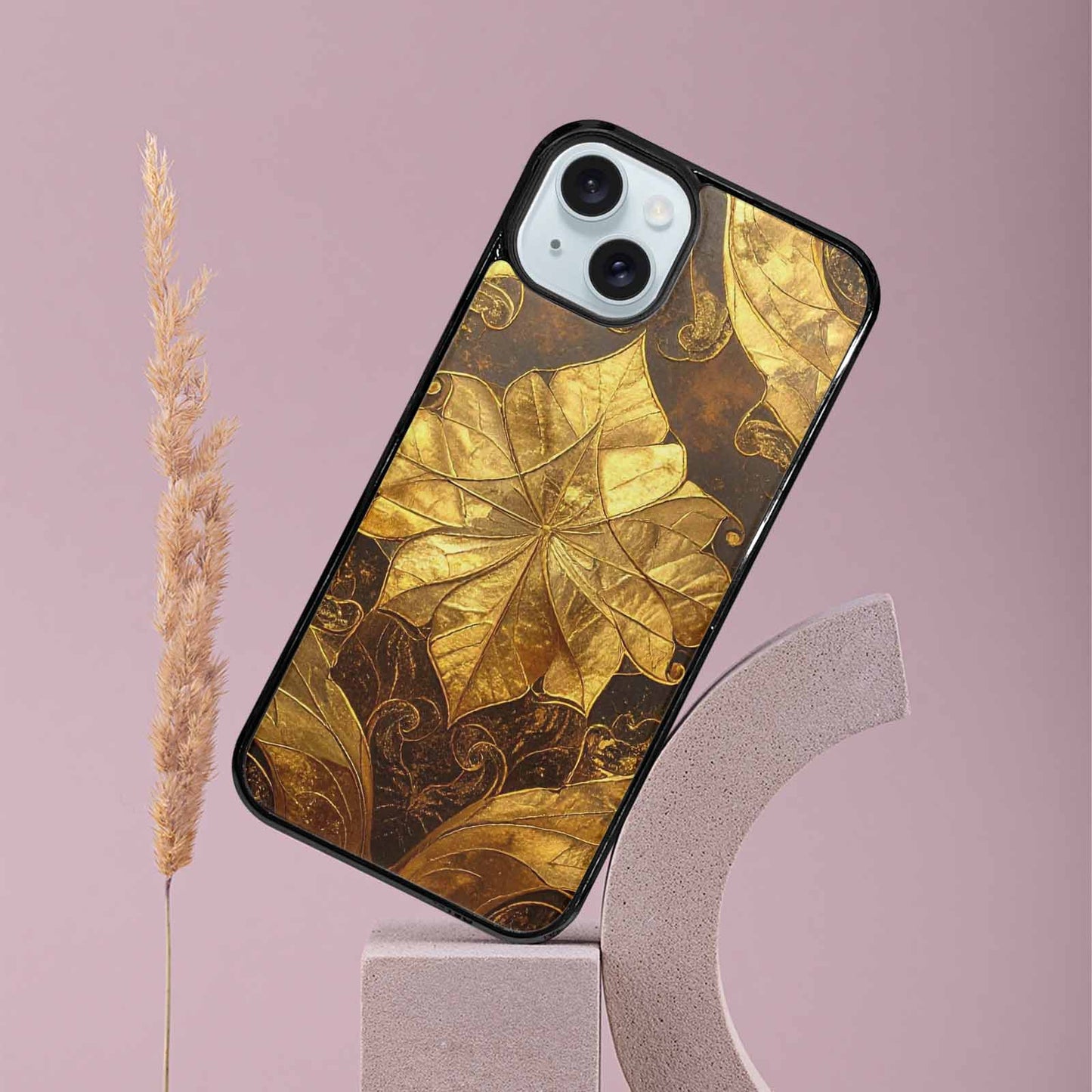 iPhone 15 Plus Case — Klimt Gold Leaf Artwork Pattern, Custom Made Phone Cover