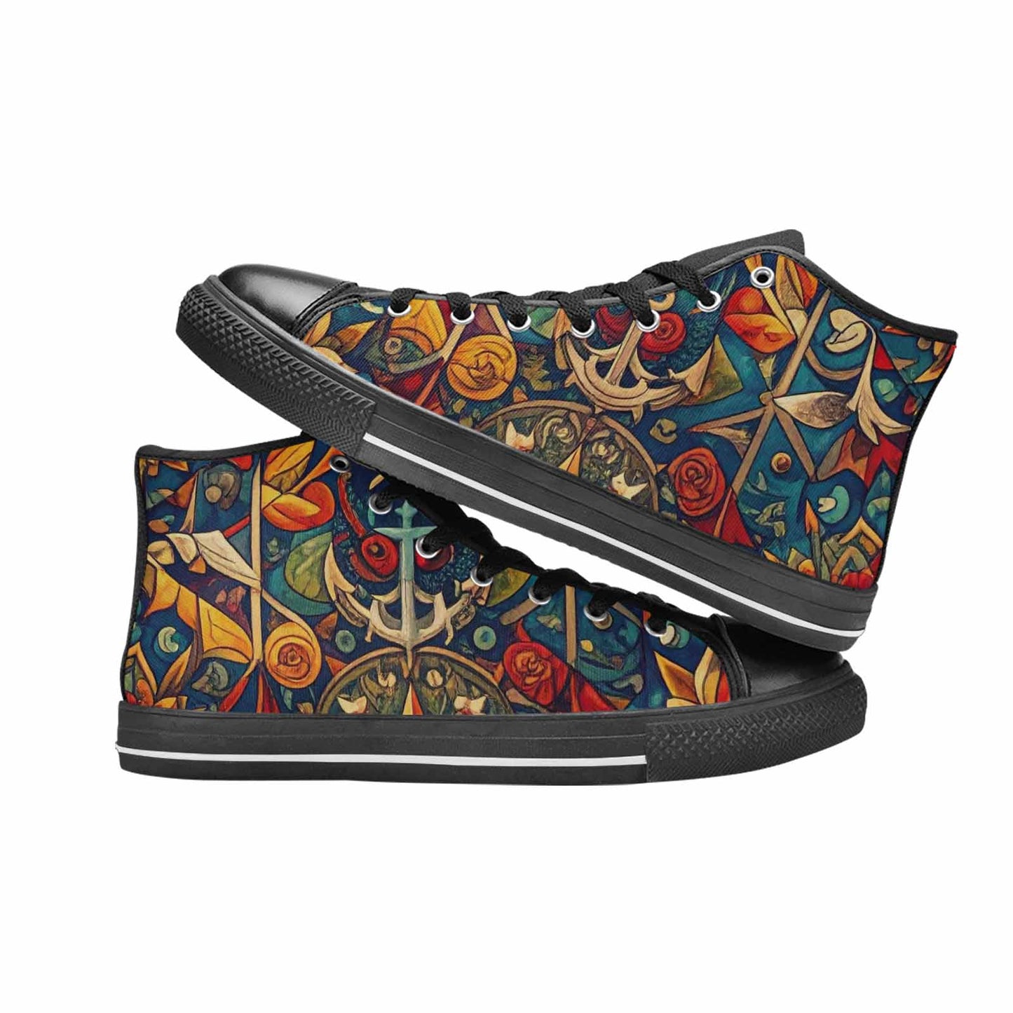 MEN'S Old School Tattoo High Top Canvas Aesthetic Shoes