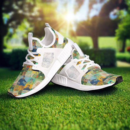 Celtic Green Emerald Wearable Bold Art - Freaky Shoes | Custom Art Sneakers