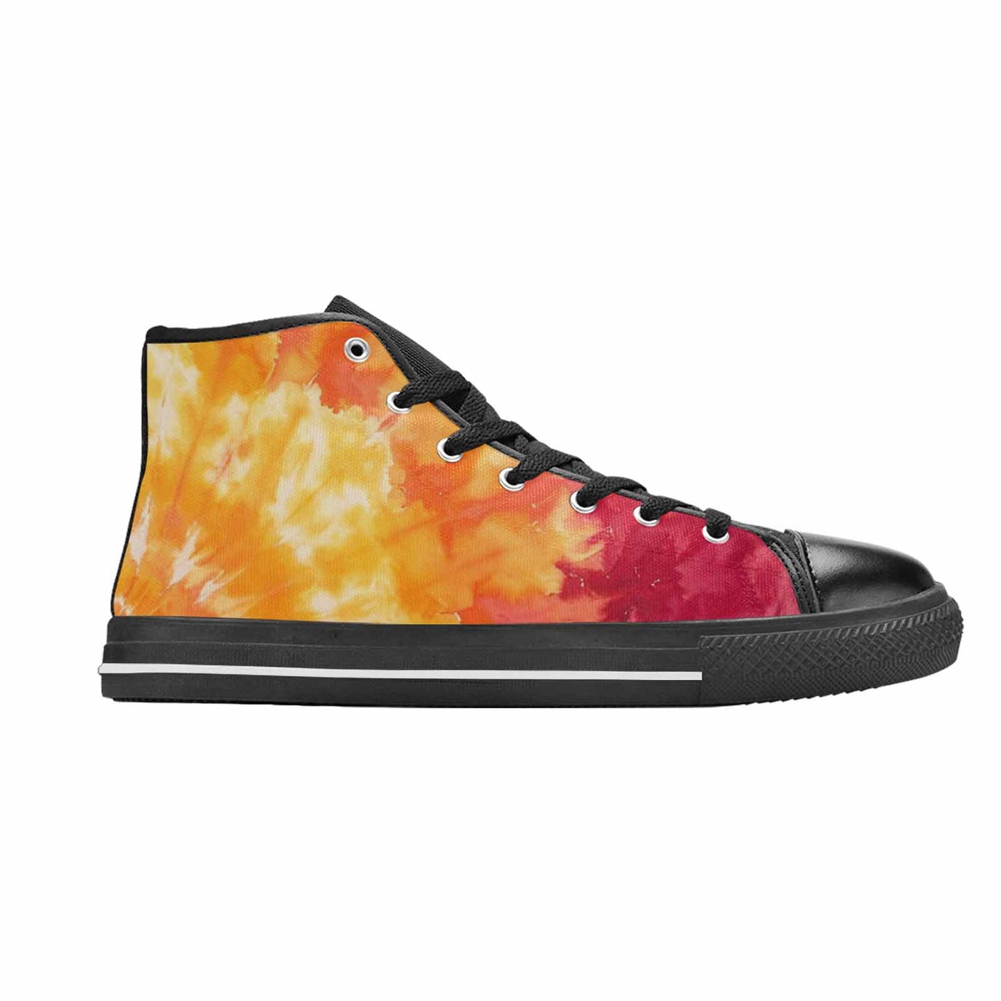 WOMEN'S Ombre Tie Dye Warm High Top Canvas Cottagecore Custom Shoes