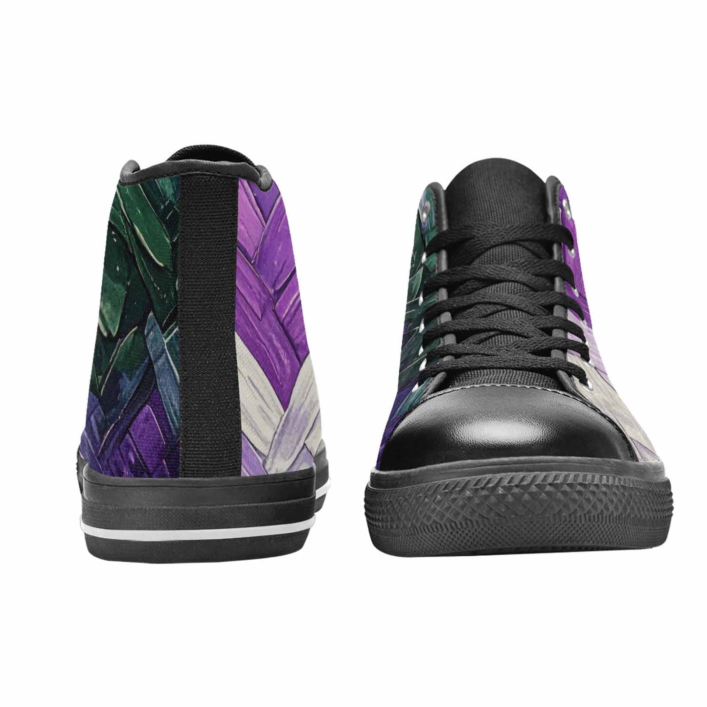 MEN'S Genderqueer Flag Color High Top Canvas Aesthetic Shoes
