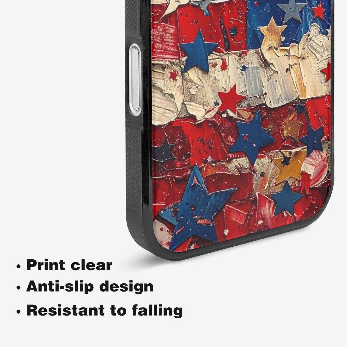 iPhone 16 Plus Case — Patriotic Stars And Stripes American Stars, Custom Designed Case Cover