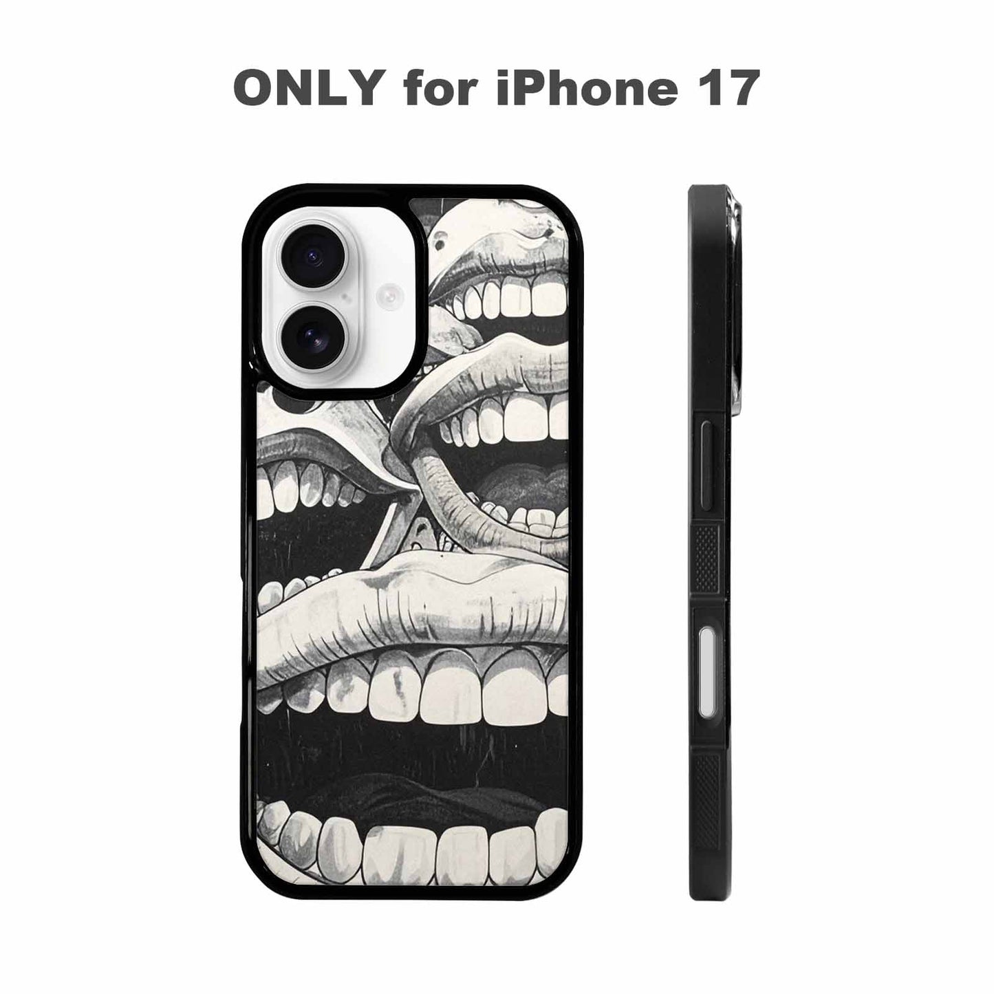 iPhone 17 Case — Seamless Repeating Pattern Of Cartoon Cute, Custom Print Case Cover