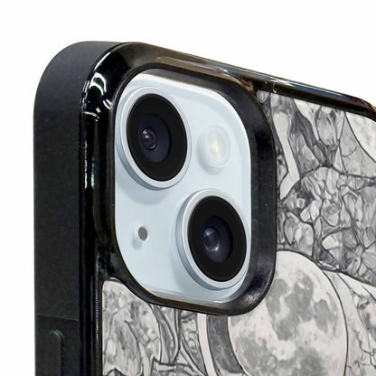 iPhone 15 Plus Case — Wolves Everywhere Collage Overlap Small Wolf, Custom Print Case Cover