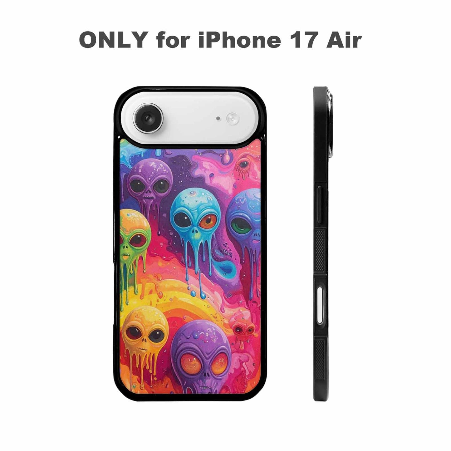 iPhone 17 Air Case — Aliens Tie Dyemelting Aliens P Tie, Custom Printed Phone Case