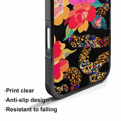 iPhone 17 Case — Snakes Print Floral Seamless Floral, Customized Protective Case