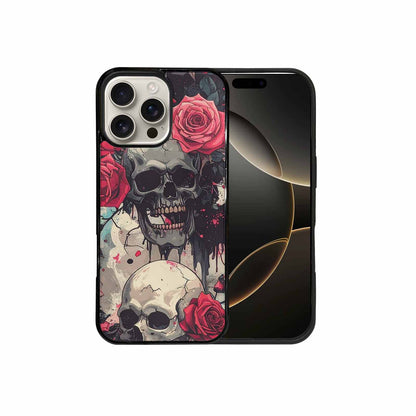 iPhone 16 Pro Max Case — Skulls And Roses Skulls And Roses, Custom Designed Case Cover