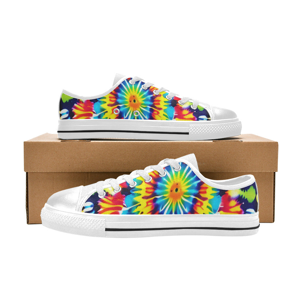 WOMEN'S Tie Dye Art Canvas Dark Academia Shoes