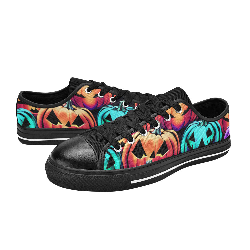 MEN'S Halloween Art 4 Canvas Grunge Custom Shoes