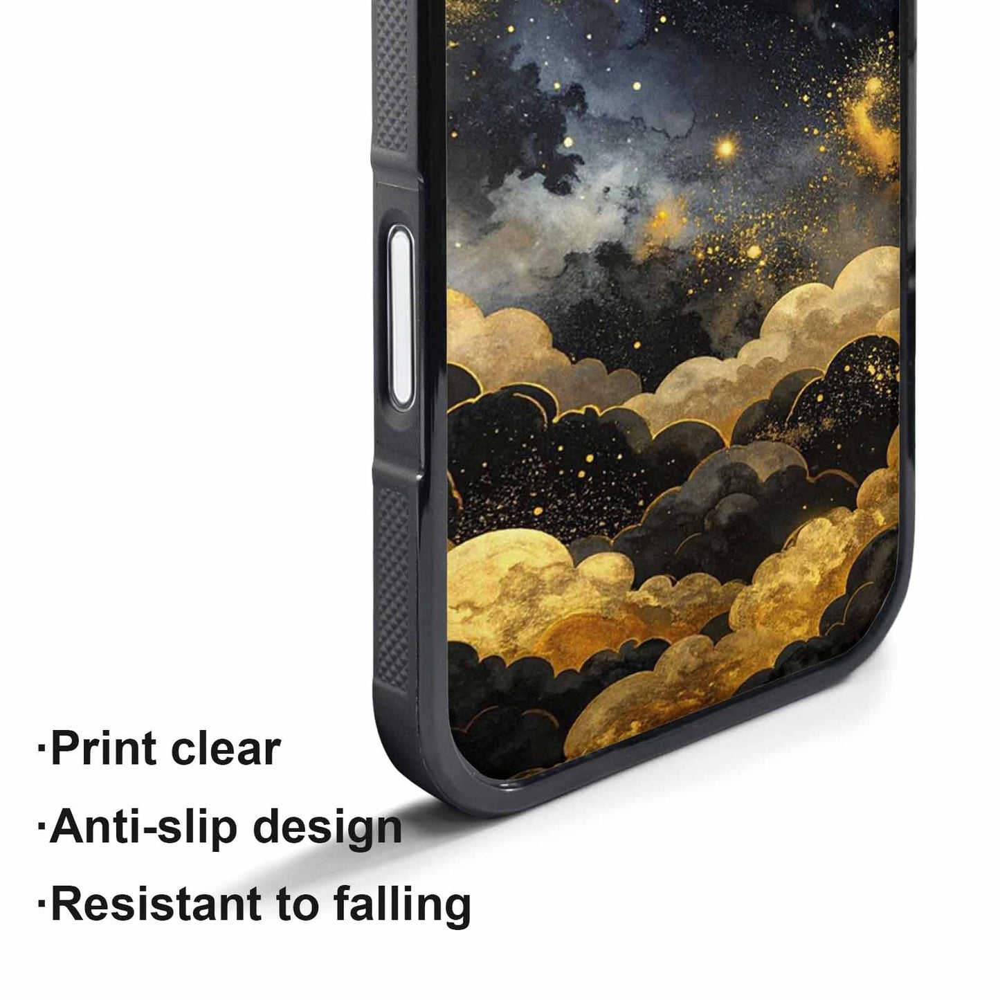iPhone 17 Pro Case — Seamless Repeating Pattern Of Overlapping Galaxy, Customized Protective Case
