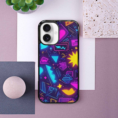 iPhone 16 Case — 80s Retro Motif 80s Retro Motifs, Original Design Phone Case
