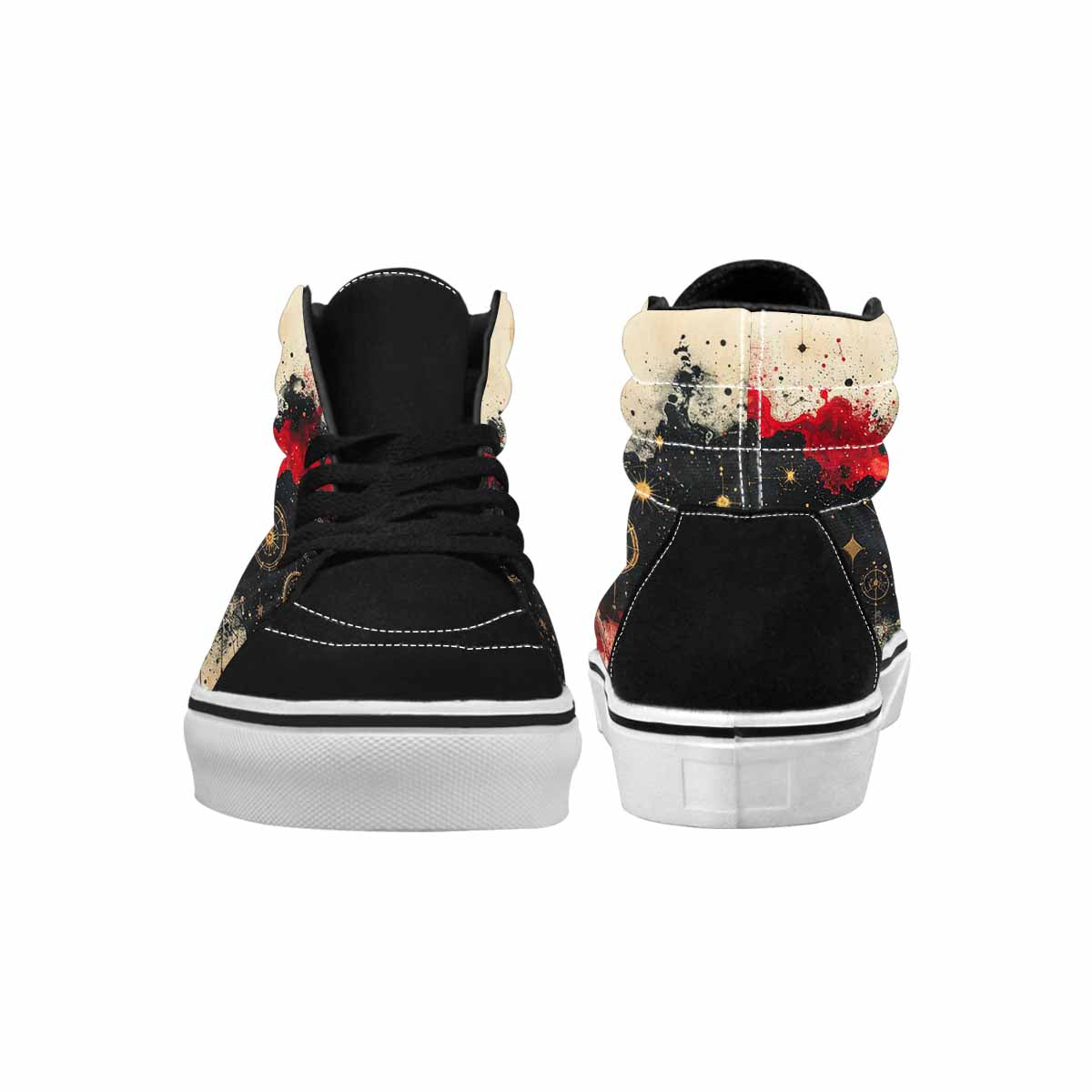 MEN'S Zodiac Constellation High Top Canvas Cottagecore Sneakers