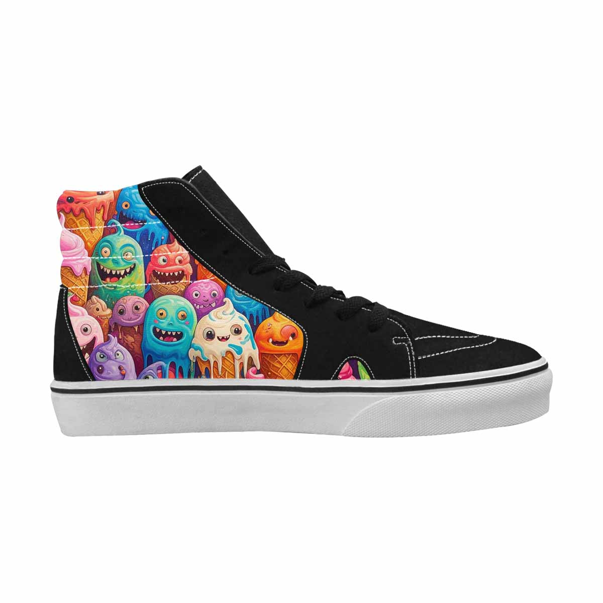 MEN'S Melting Ice Cream Monster High Top Canvas Y2K Shoes