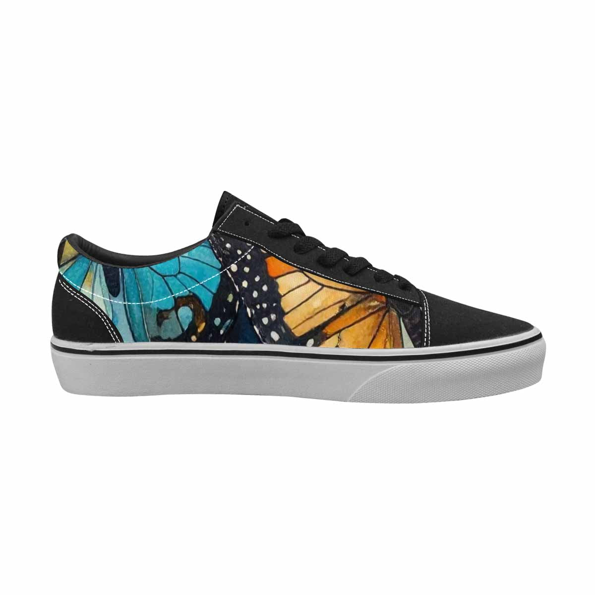 MEN'S Butterfly Wing Canvas Lace-Up Neon Fantasy Sneakers