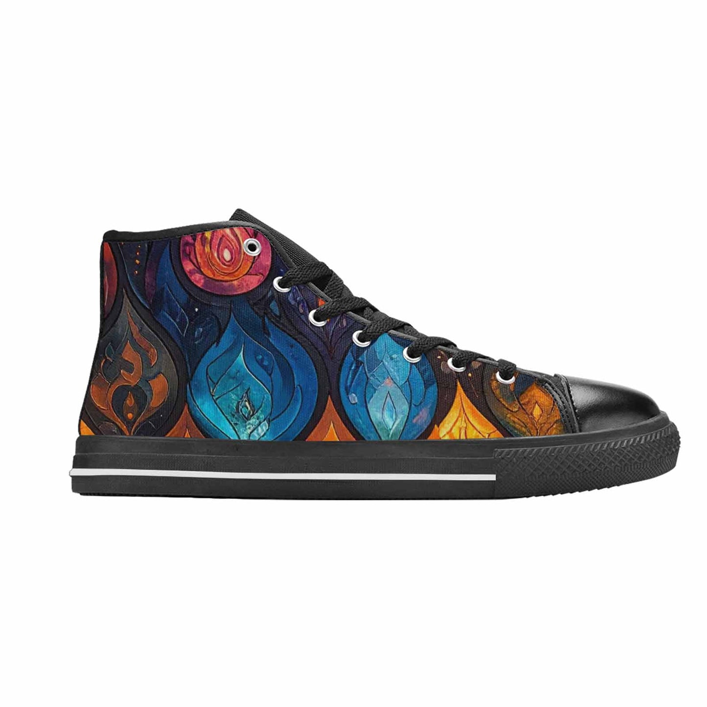 MEN'S Fire Flame High Top Canvas Y2K Sneakers