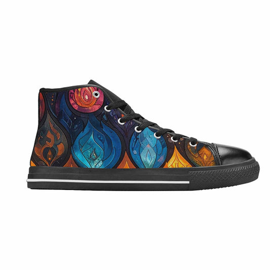 MEN'S Fire Flame High Top Canvas Y2K Sneakers