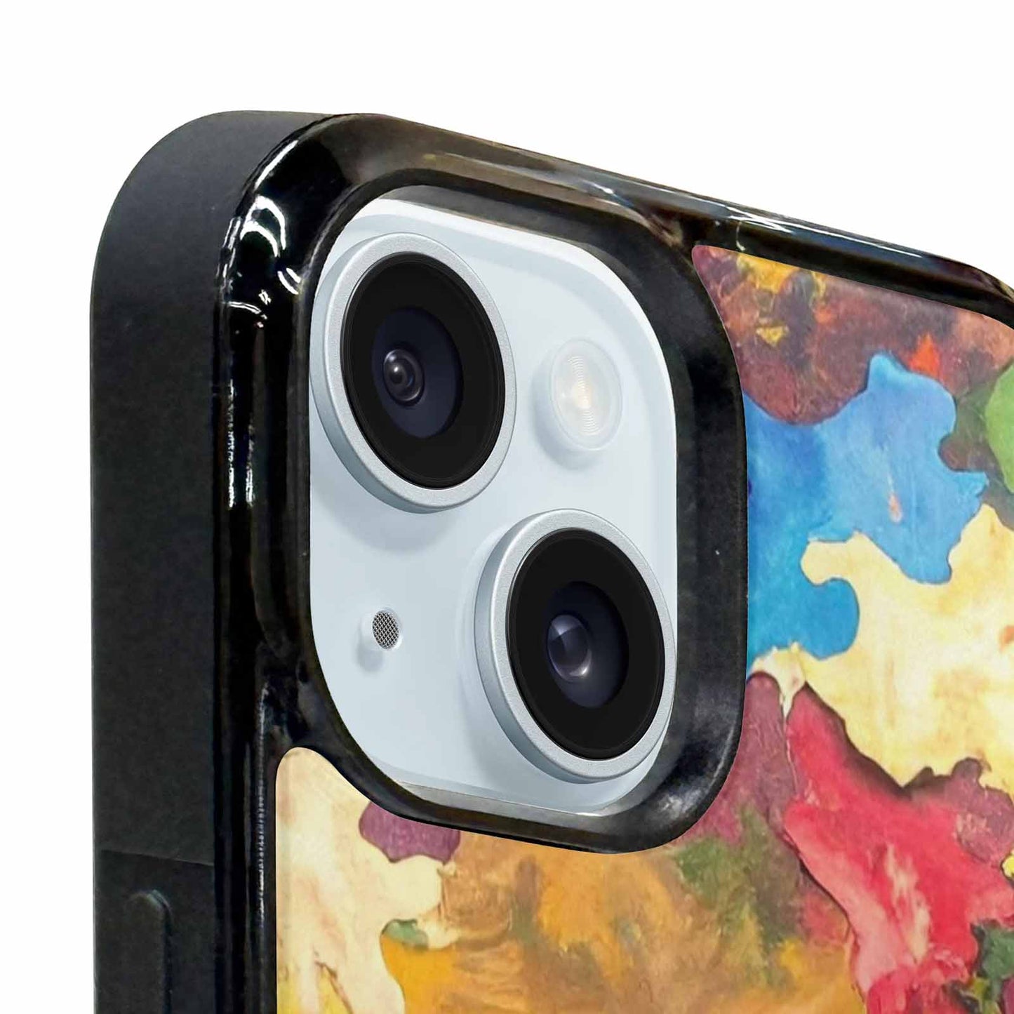 iPhone 15 Plus Case — Camo Patches Full Color Vibrant Camo, Personalized Phone Case