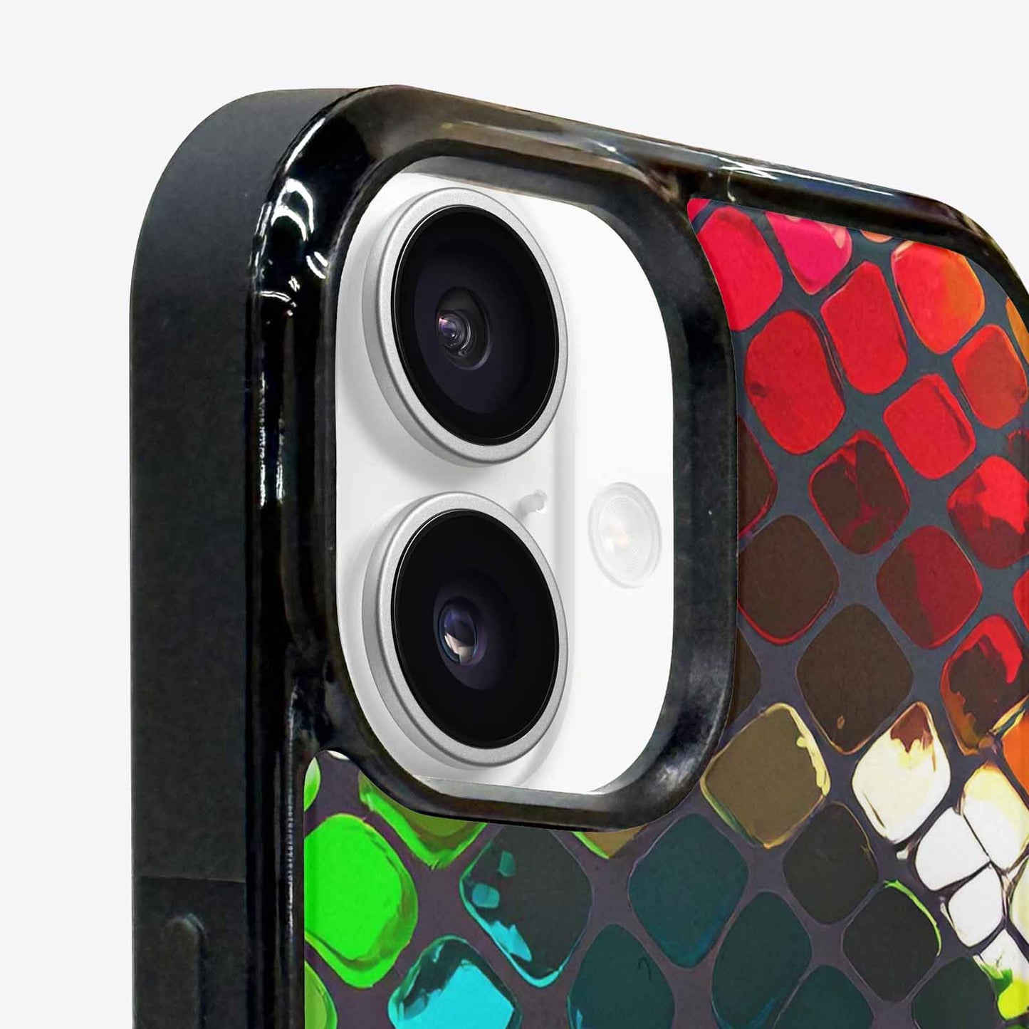 iPhone 16 Plus Case — Snake Print Dark Seamless Pattern Vibrant, Personalized Phone Case