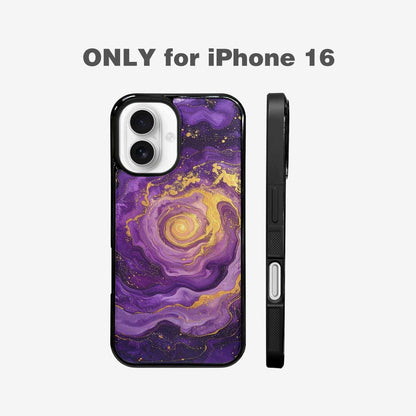 iPhone 16 Case — Swirling Brushstroke Starry Night Texture Blended, Custom Art Phone Cover