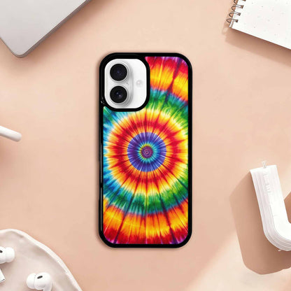 iPhone 17 Case — Rainbow Spiral Tie Dye Alt Tie, Custom Phone Case