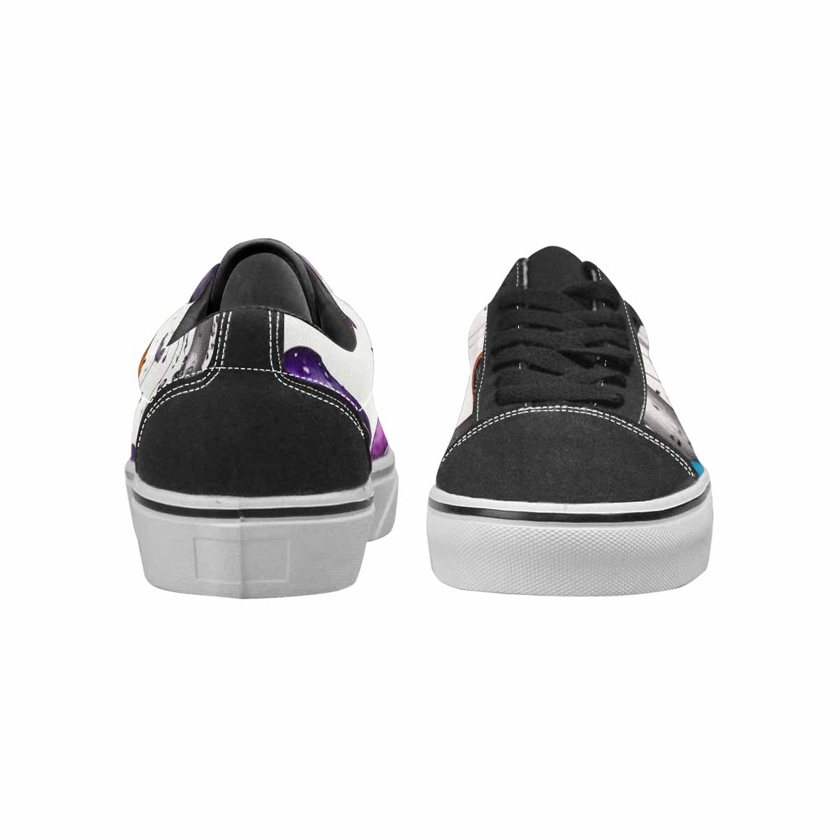 WOMEN'S Rainbow Drip Mushrooms Lace-Up Canvas Dreamcore Shoes