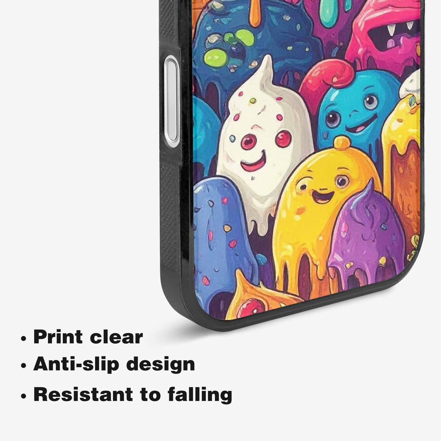 iPhone 16 Case — Melting Ice Cream Monster Charac, Custom Made Phone Cover